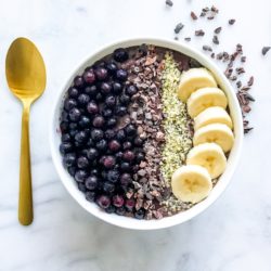 Blueberry Cacao Acai Bowl | Living Well With Nic