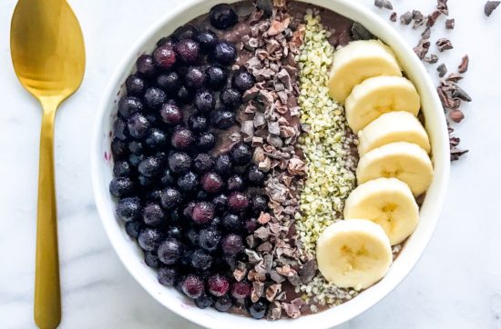 Blueberry Cacao Acai Bowl | Living Well With Nic