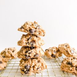 Chewy Vegan Almond Butter Chocolate Chip Cookies | Living Well With Nic