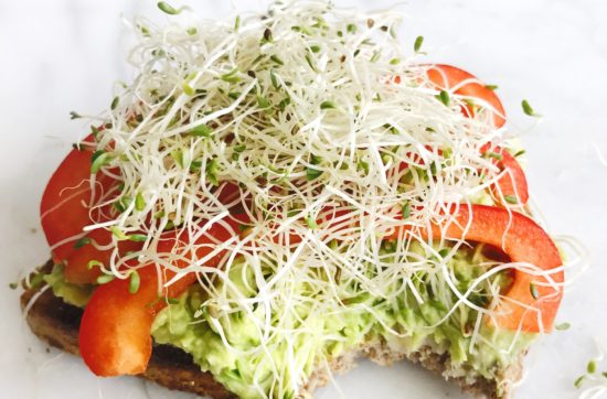 Smashed White Bean and Avocado Open Face Sandwich | Living Well With Nic