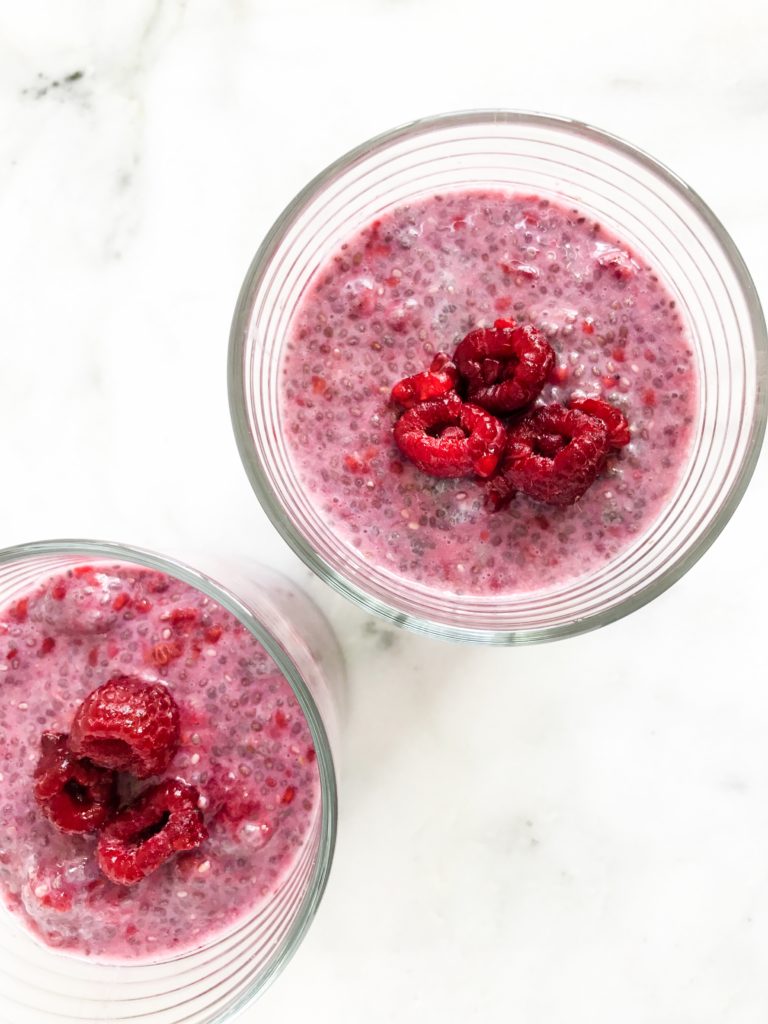 Raspbery Chia Seed Pudding | Living Well With Nic