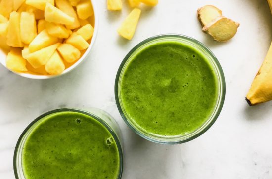 Morning Pineapple Ginger Green Smoothie | Living Well With Nic