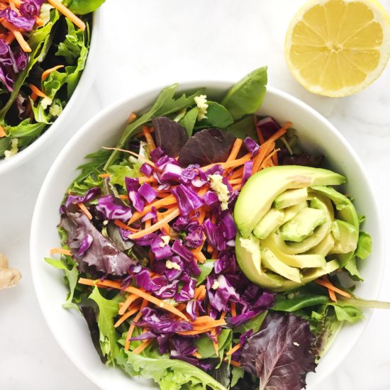 Detox Salad with Lemon Ginger Dressing | Living Well With Nic