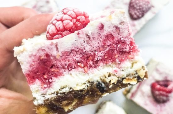 Raw Vegan Raspberry Coconut Bars | Living Well With Nic