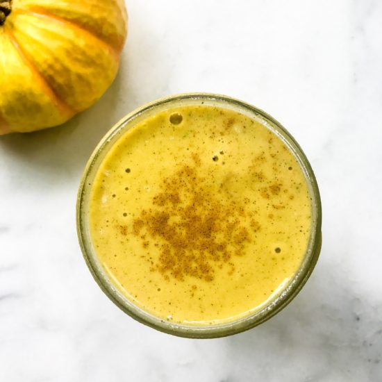 Pumpkin Pie Protein Smoothie | Living Well With NIc