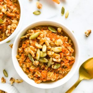 Carrot Cake Oatmeal | Living Well With Nic