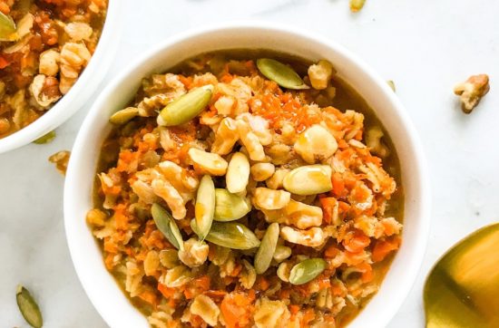 Carrot Cake Oatmeal | Living Well With Nic