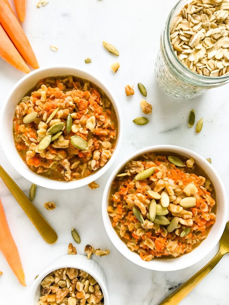 Carrot Cake Oatmeal | Living Well With Nic