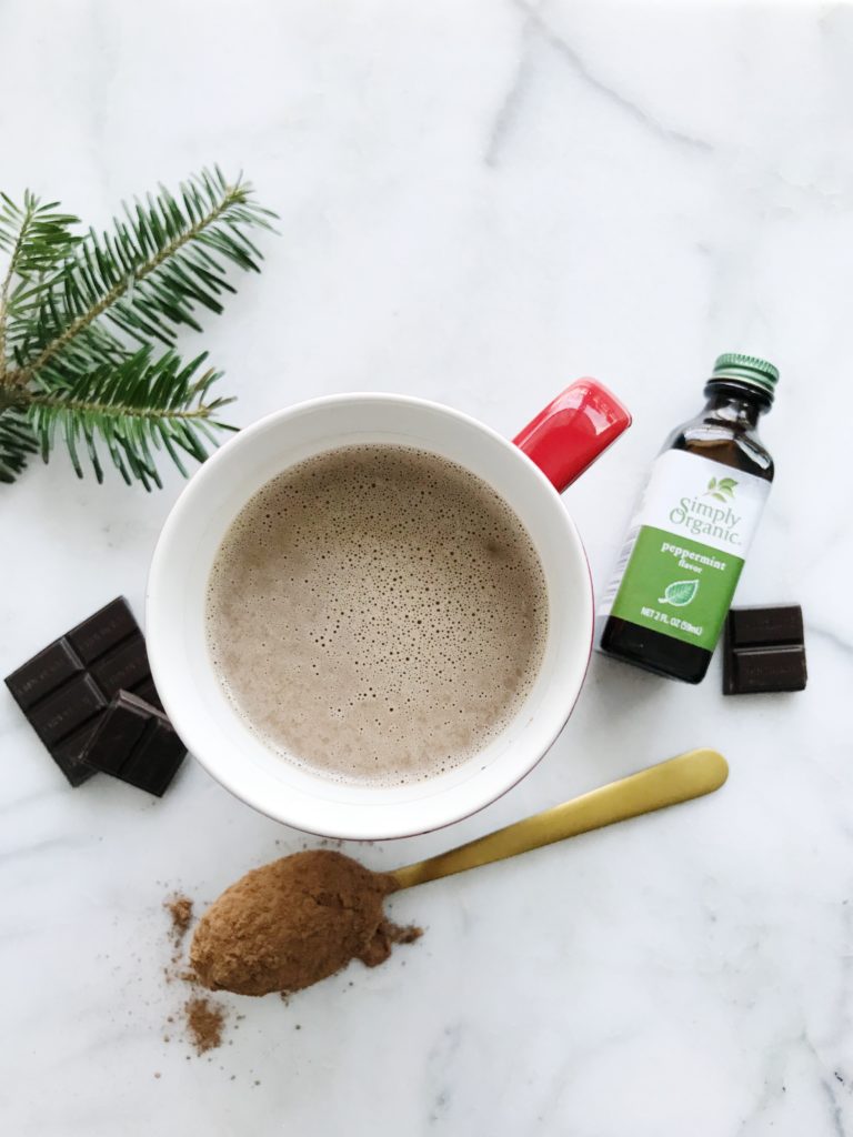 Healthy Dairy-Free Peppermint Hot Chocolate | Living Well With Nic