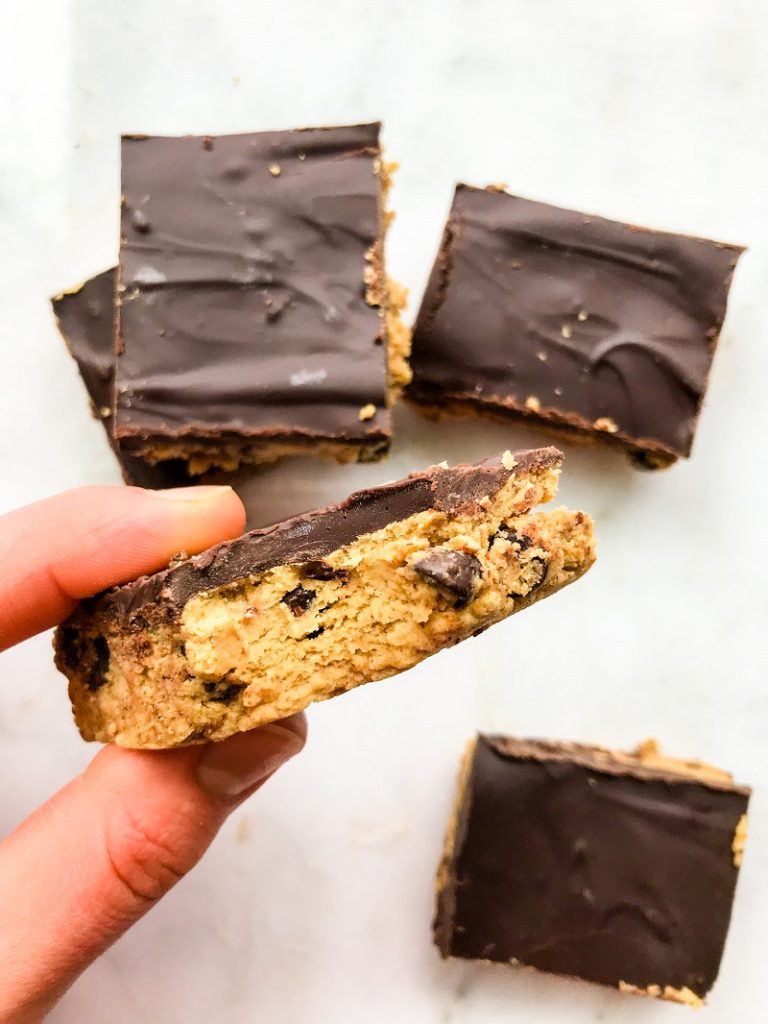 Raw Cookie Dough Bars | Living Well With Nic