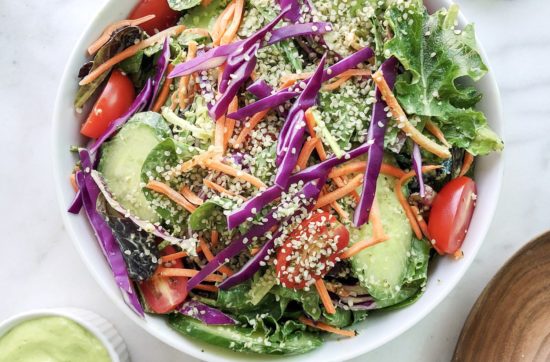 Spring Salad with Creamy Avocado Dressing | Living Well With NIc