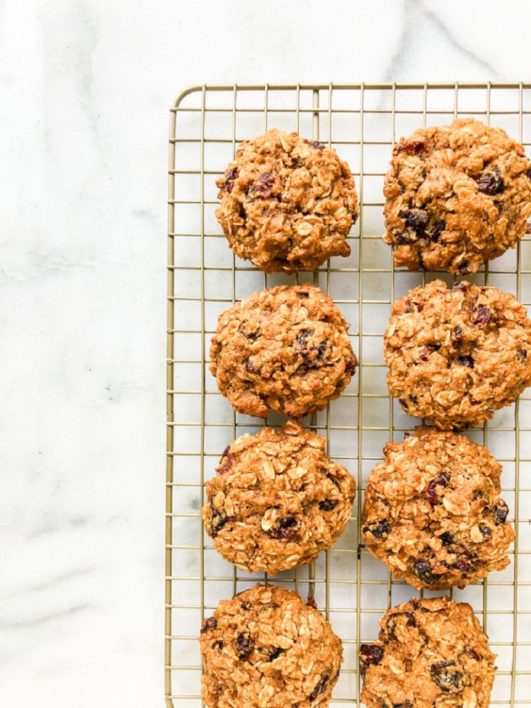 Vegan Oatmeal Cranberry Cookies | Living Well With Nic