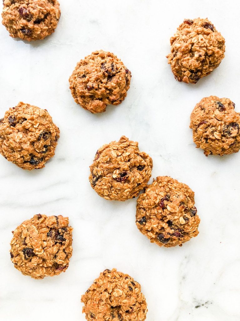 Vegan Oatmeal Cranberry Cookies | Living Well With Nic