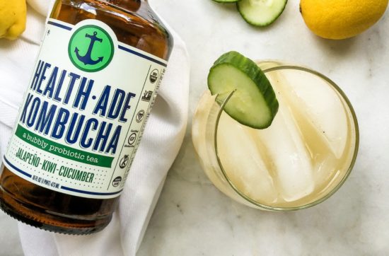 Jalapeno Cucumber Kiwi Kombucha Mocktail | Living Well With Nic