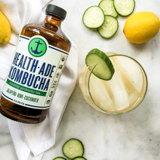 Jalapeno Cucumber Kiwi Kombucha Mocktail | Living Well With Nic