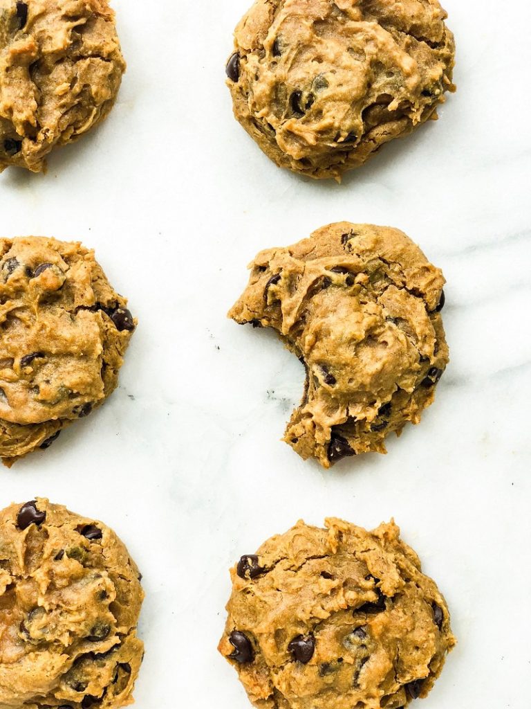 Flourless Chickpea Peanut Butter Chocolate Chip Cookies | Living Well With Nic