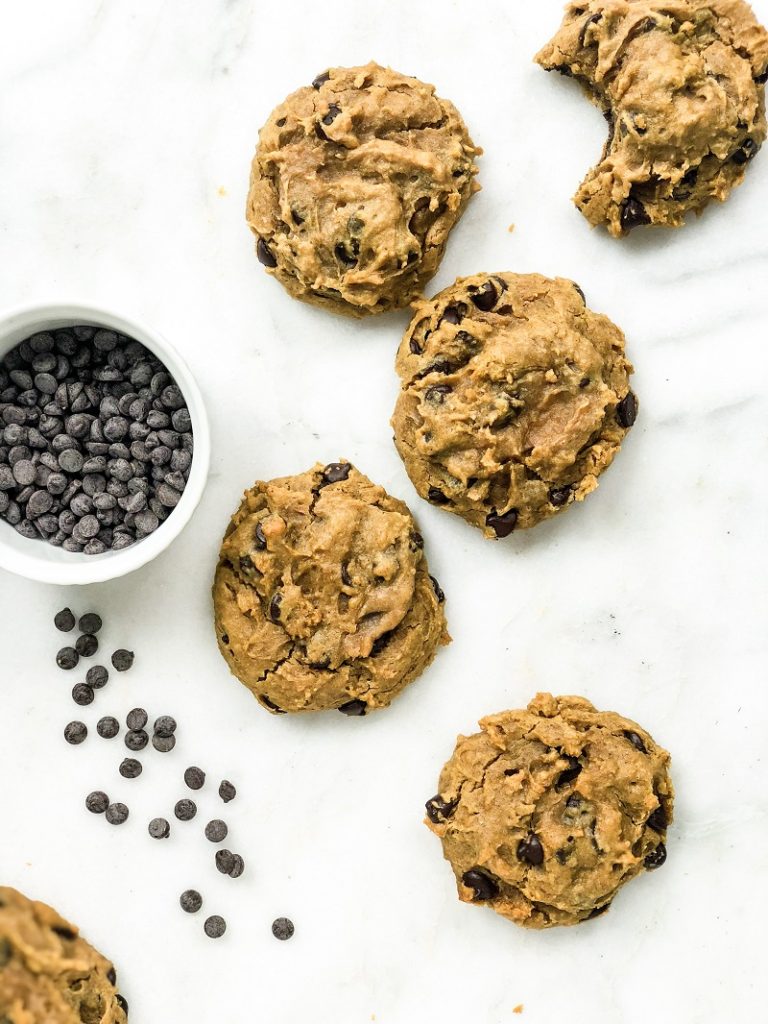 Flourless Chickpea Peanut Butter Chocolate Chip Cookies | Living Well With Nic