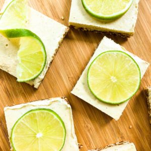 Raw Vegan Lime Cheesecake Bars | Living Well With Nic