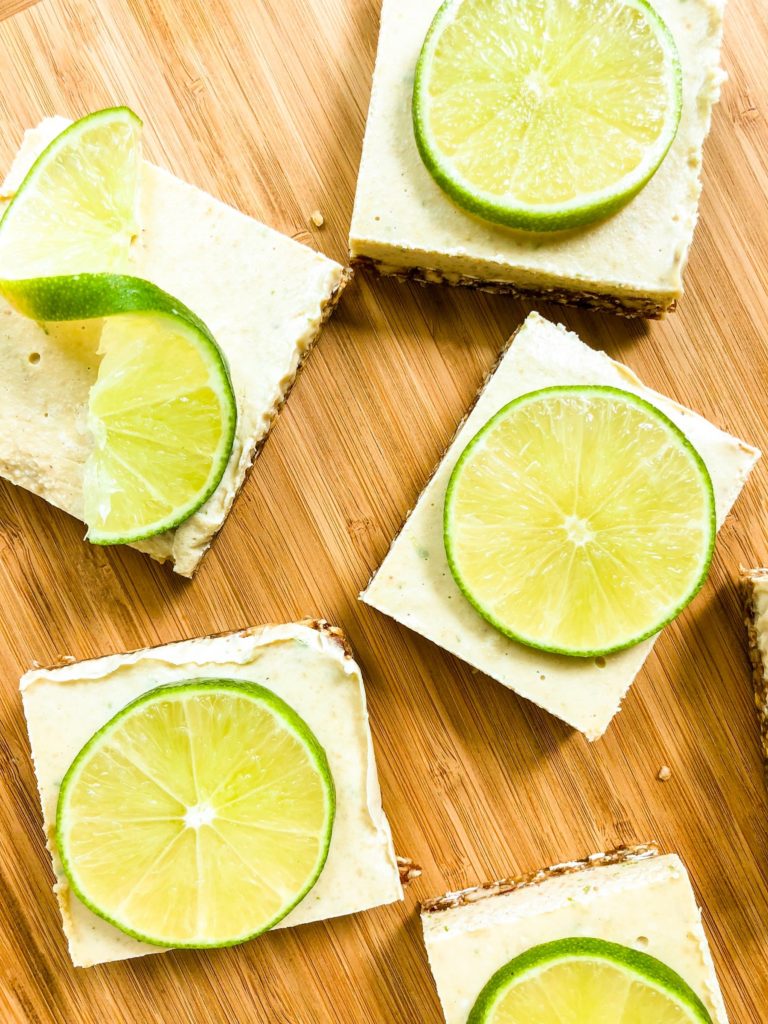 Raw Vegan Lime Cheesecake Bars | Living Well With Nic