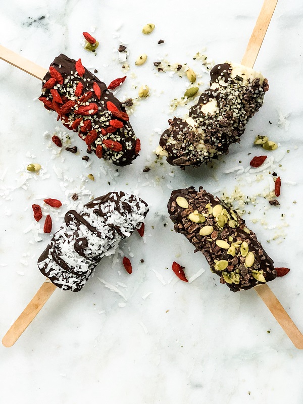 Chocolate Covered Banana Pops | Living Well With Nic