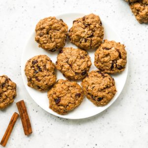 Soft Gluten-Free Vegan Oatmeal Raisin Cookies | Living Well With Nic