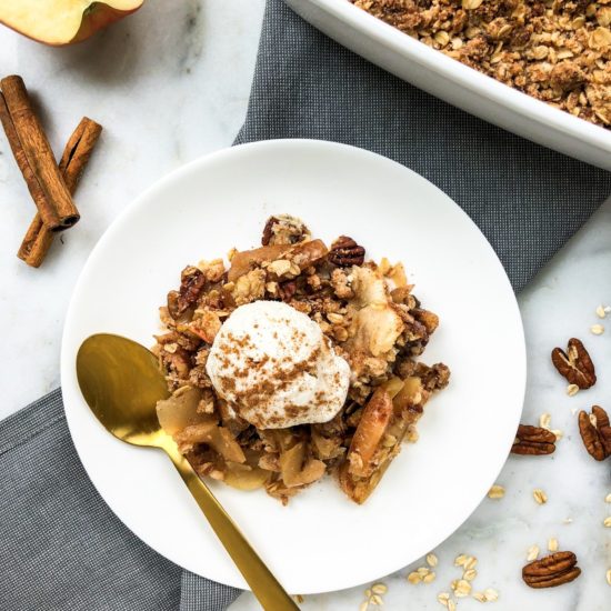 Healthy Apple Crisp | Living Well With Nic