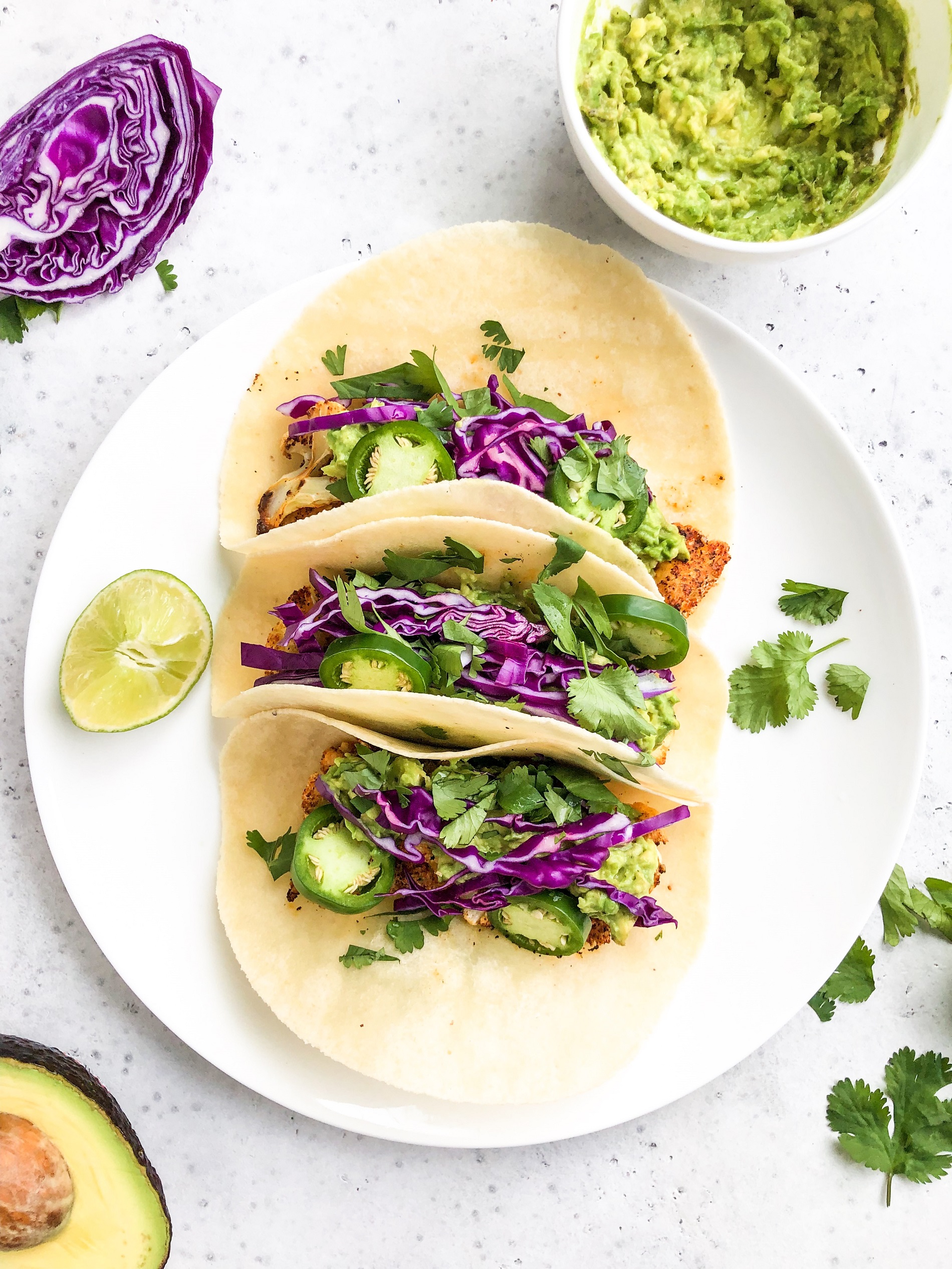 Roasted Cauliflower Tacos | Living Well With Nic