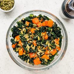 Warm Butternut Squash Kale and Quinoa Salad | Living Well With Nic