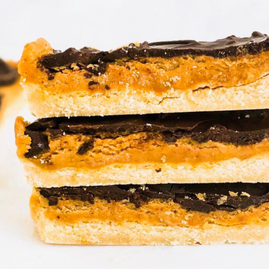 vegan almond butter twix bars