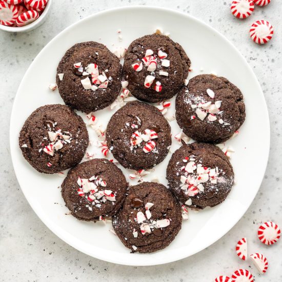 Vegan Double Chocolate Peppermint Cookies | Living Well With Nic