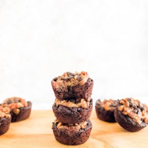 Vegan Turtle Brownies | Living Well With Nic