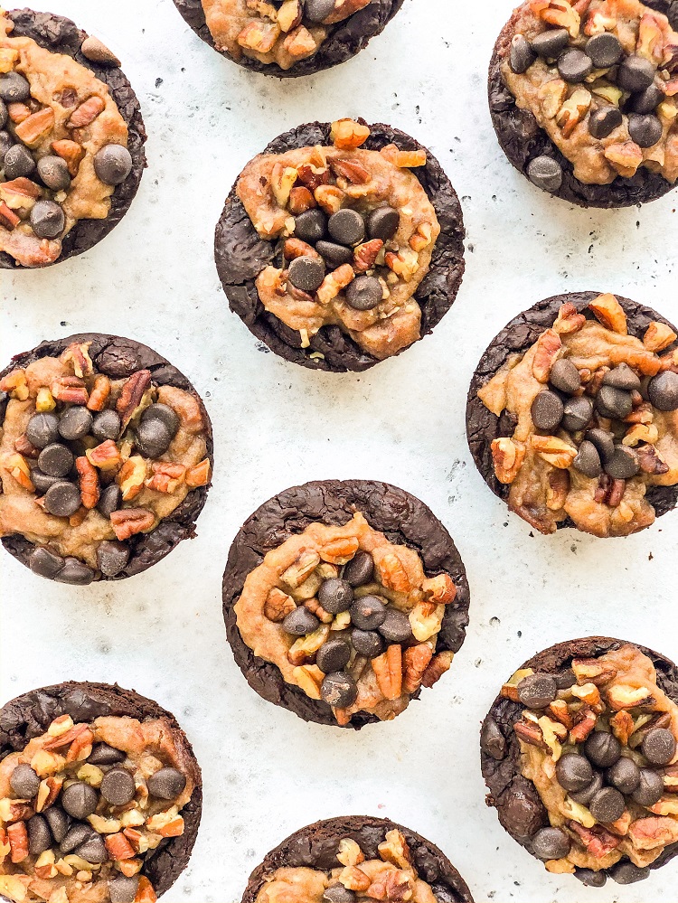 Vegan Turtle Brownies | Living Well With Nic