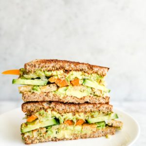 Vegan Veggie Tempeh Avocado Sandwich | Living Well With Nic