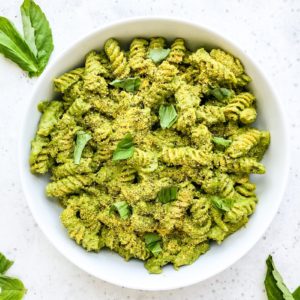 Creamy Vegan Pesto Pasta | Living Well With Nic