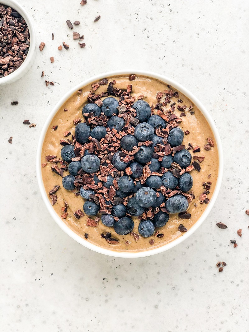 Vegan Chocolate Protein Smoothie Bowl | Living Well With Nic