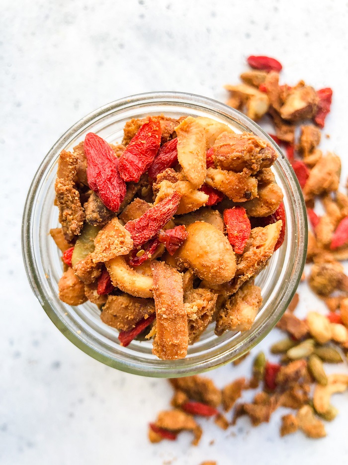 Grain-Free Almond Butter Protein Granola | Living Well With Nic