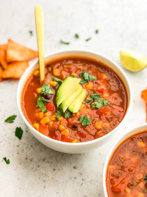 Black Bean Tortilla Soup | Living Well With Nic