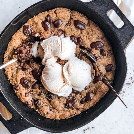 Chocolate Chip Cookie Skillet | Living Well With Nic