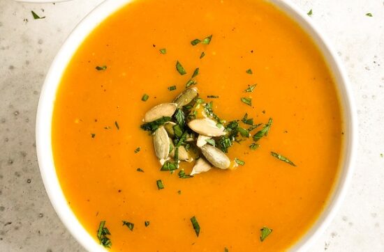 Ginger Turmeric Butternut Squash Soup | Living Well With Nic