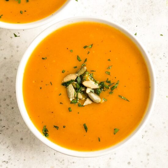 Ginger Turmeric Butternut Squash Soup | Living Well With Nic