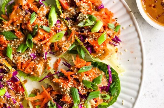 Crispy Tofu Lettuce Wraps | Living Well With Nic